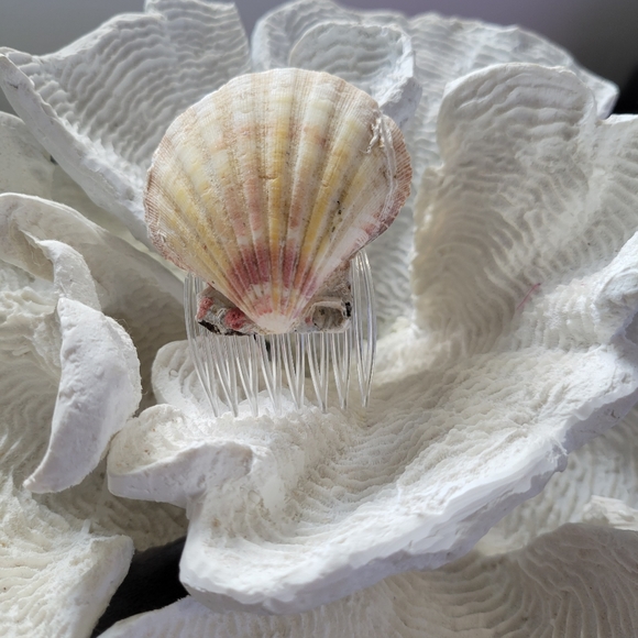 Authentic Seashell Hair Accessory - Picture 1 of 9
